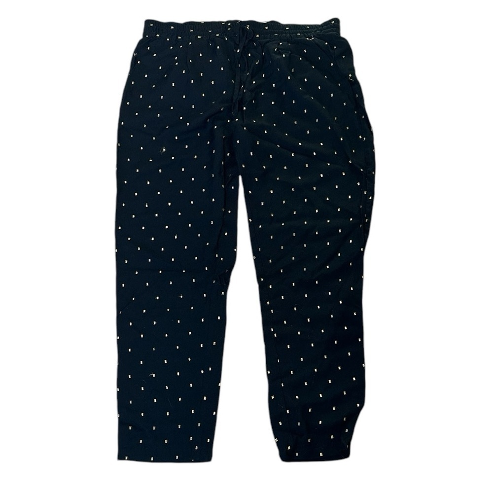 Joie Silk lounge pants with Pockets Black and Gold SIZE M
